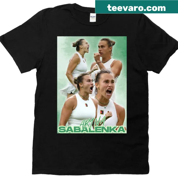 Vintage T-shirt celebrating Aryna Sabalenka with classic design