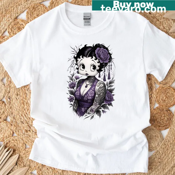 Cartoon t-shirt featuring the classic character Betty Boop
