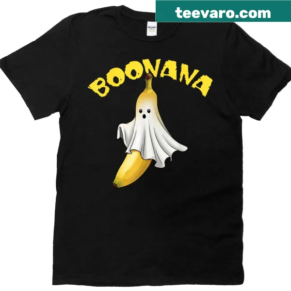Cute kawaii t-shirt with a banana ghost design for kids