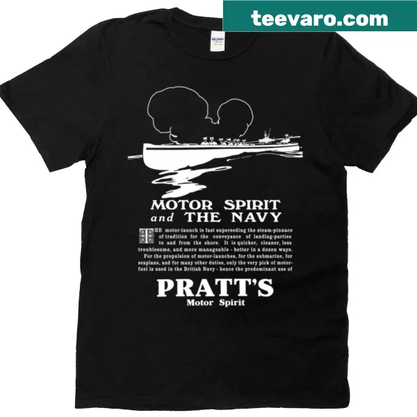 Vintage artwork of a British Navy motor launch on a t-shirt