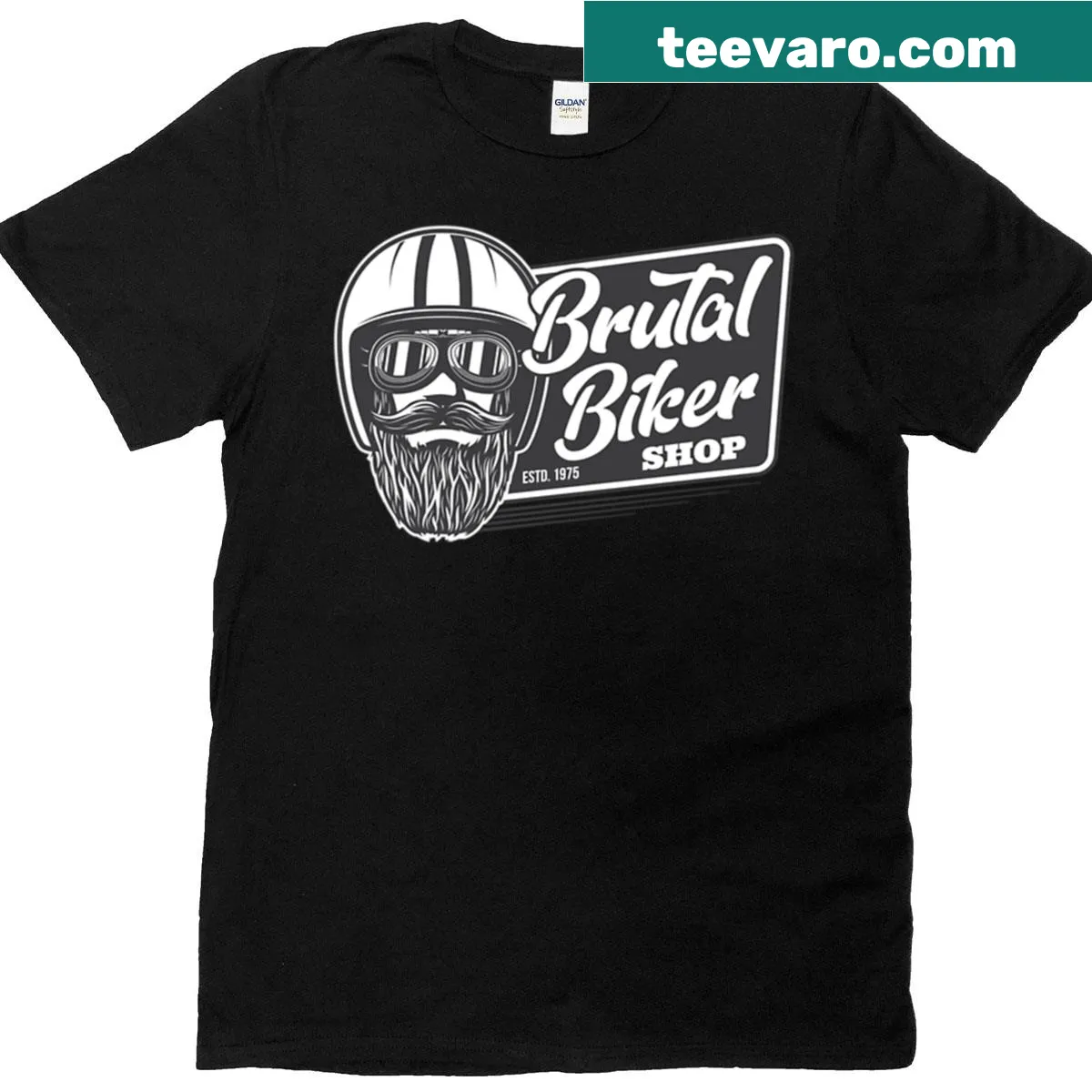 Vintage T-shirt featuring a bold motorbike graphic — on a men's t-shirt