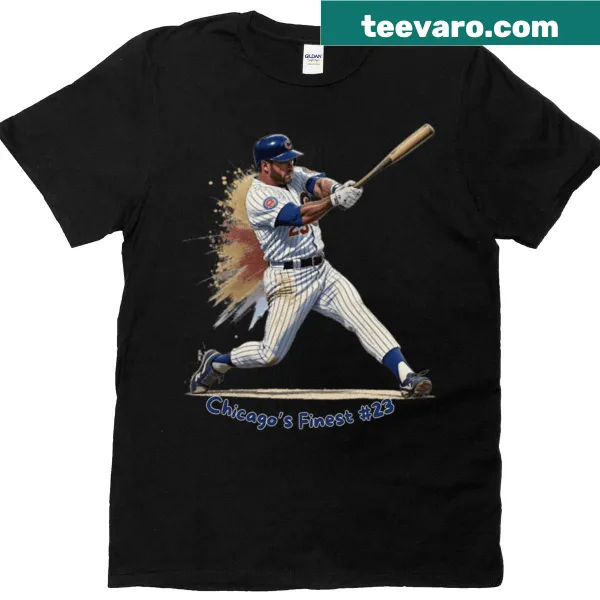 Vintage Chicago baseball art t-shirt with distressed text