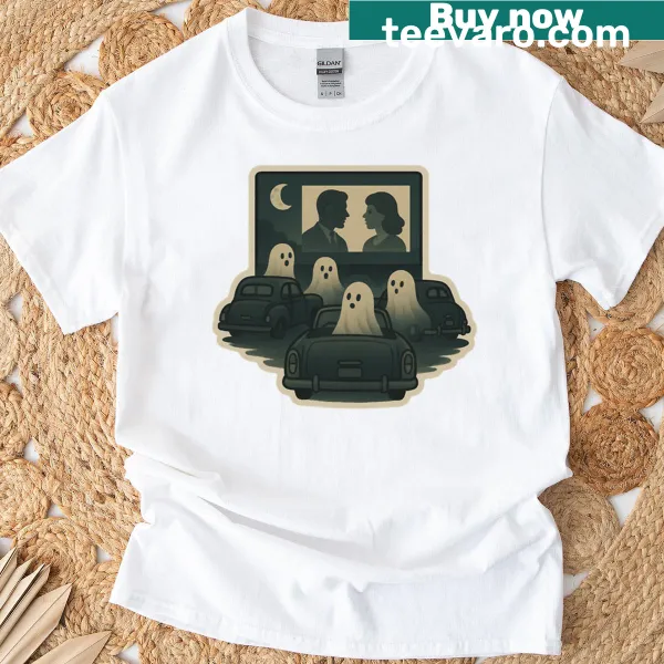 Text design saying 'Fangs For The Memories' on T-shirt