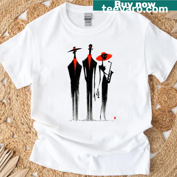 Vintage glamour T-shirt with bold geometric design
