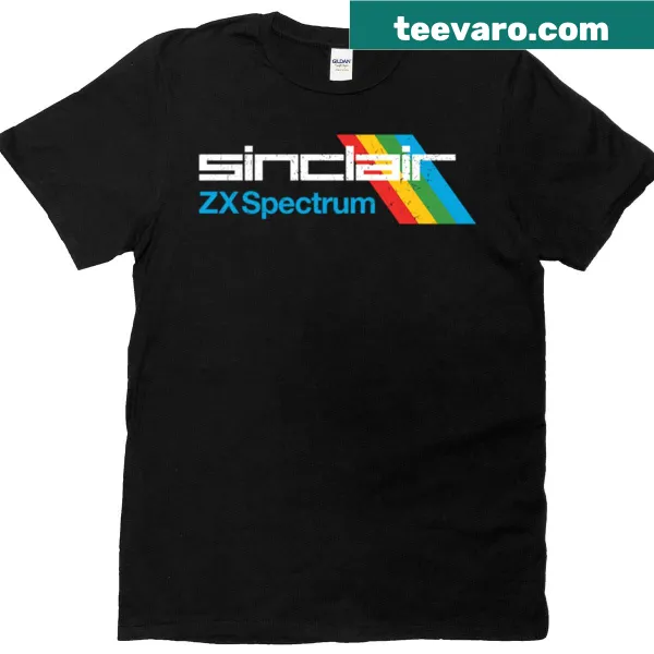 Distressed T-shirt featuring retro Zx Spectrum gaming design