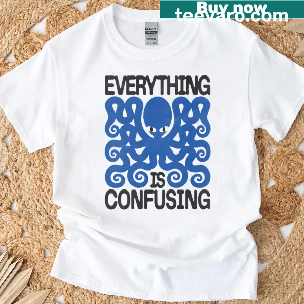 Whimsical octopus graphic on an oversized T-shirt