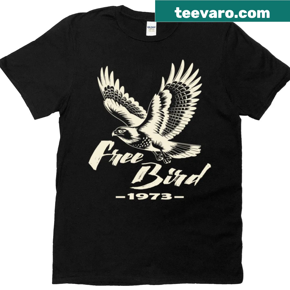 Vintage eagle graphic design symbolizing freedom and nature — on a men's t-shirt