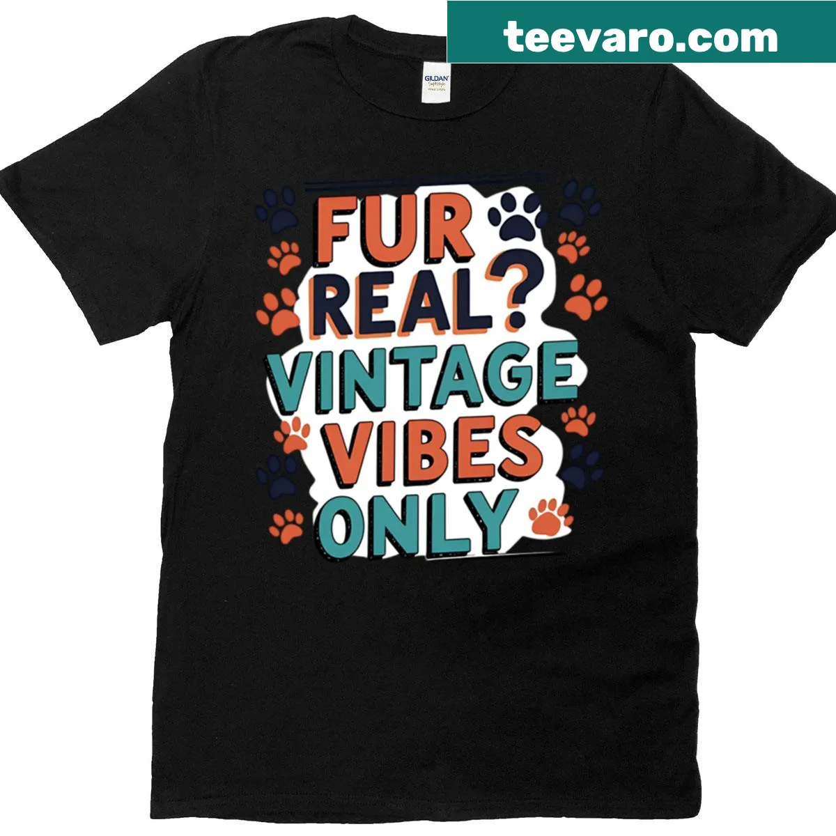 Vintage-style T-shirt with humorous cat-themed text — on a men's t-shirt