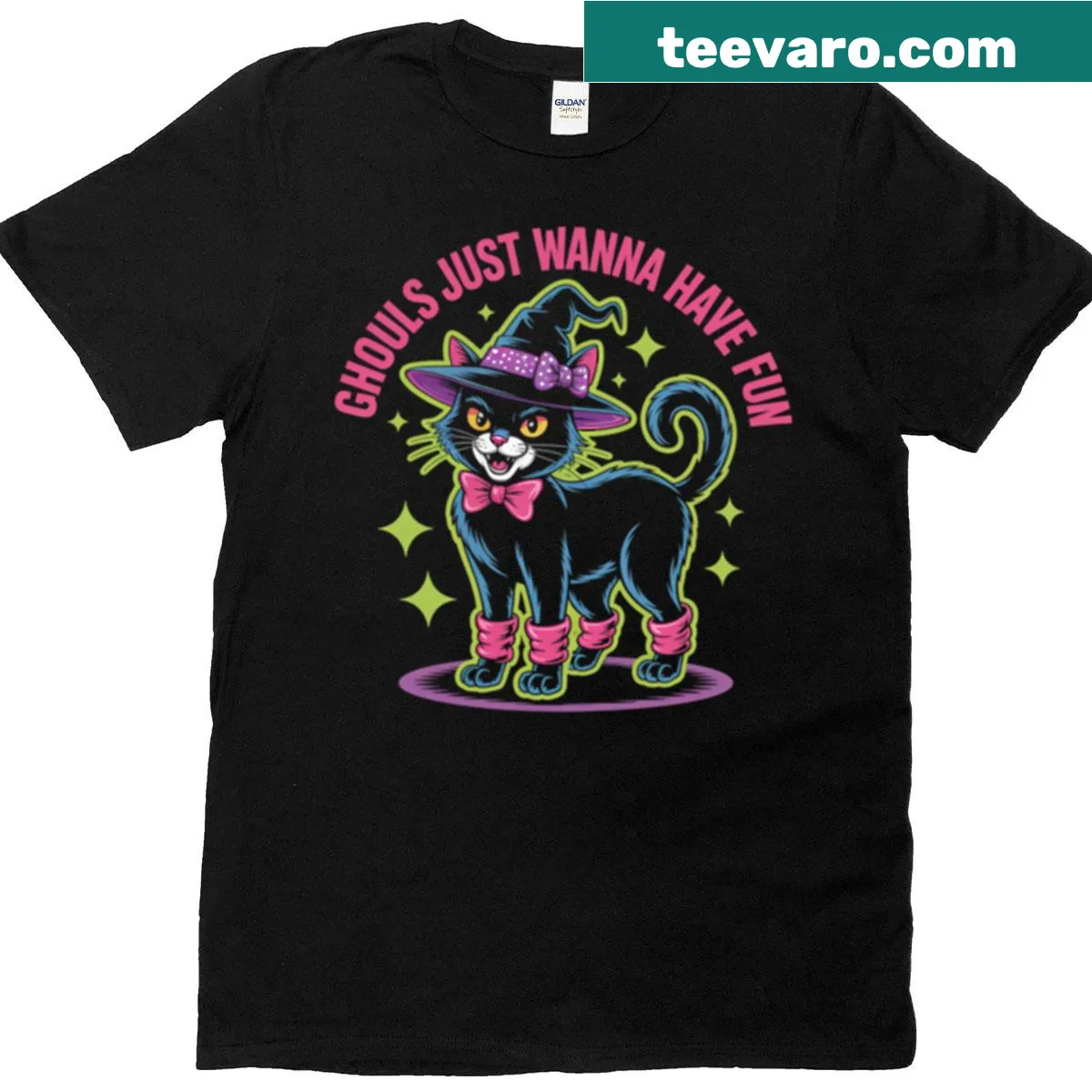 Playful Halloween T-shirt with humorous text — on a men's t-shirt