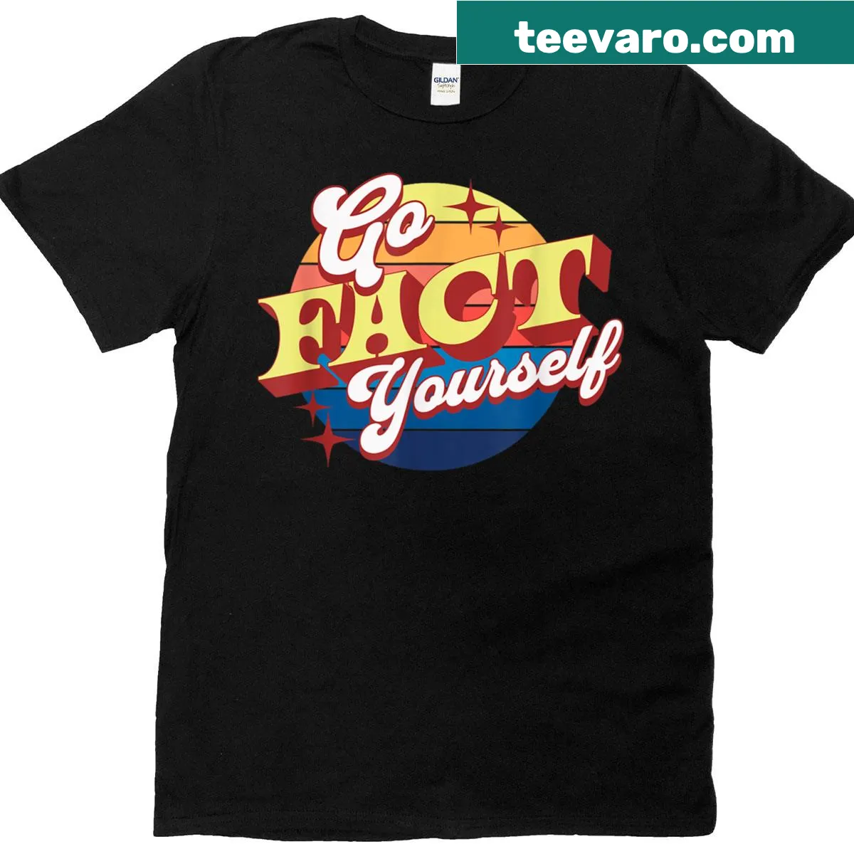 Retro science-themed t-shirt with clever puns — on a men's t-shirt