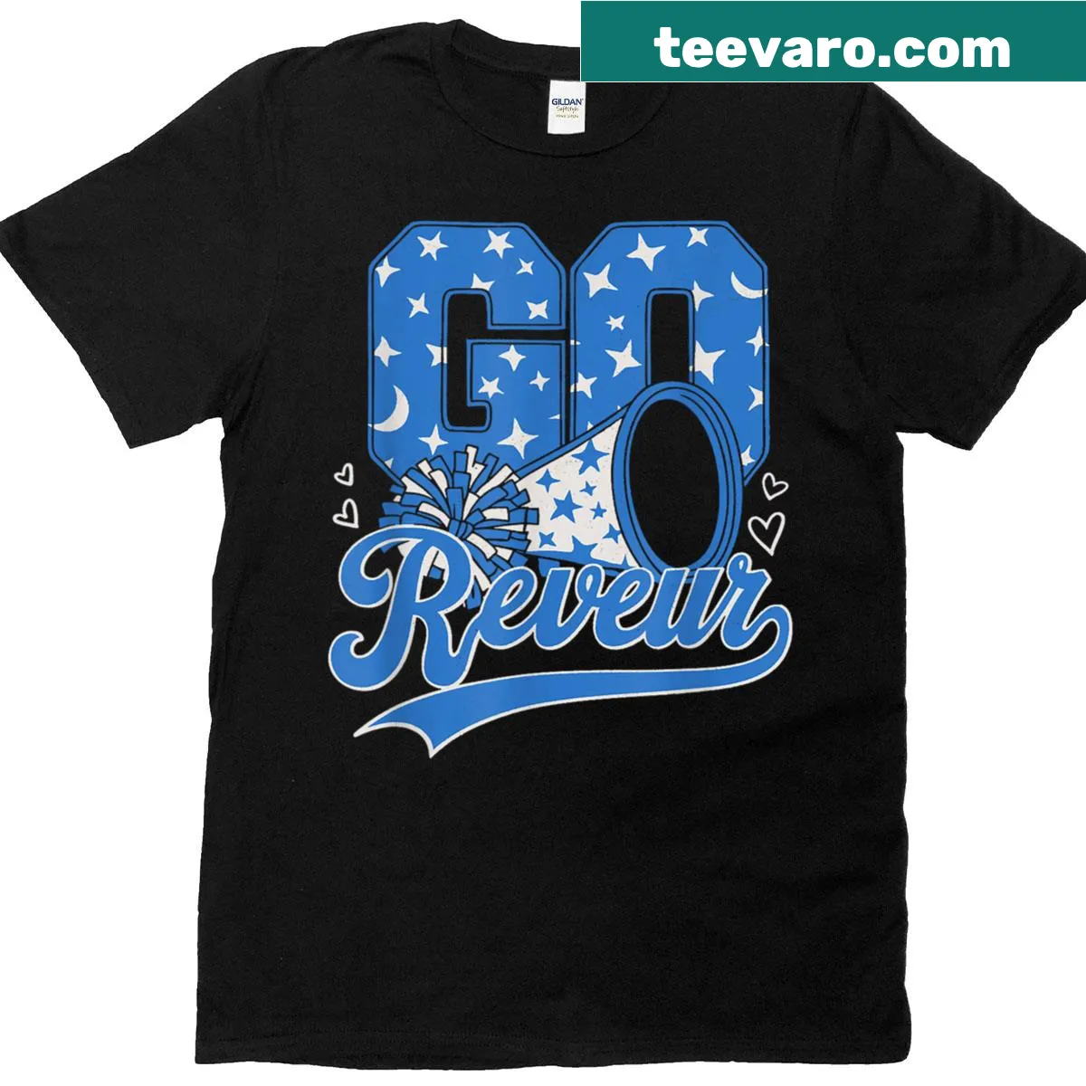 Cute t-shirt with the phrase 'Go Reveur Dreamer' — on a men's t-shirt