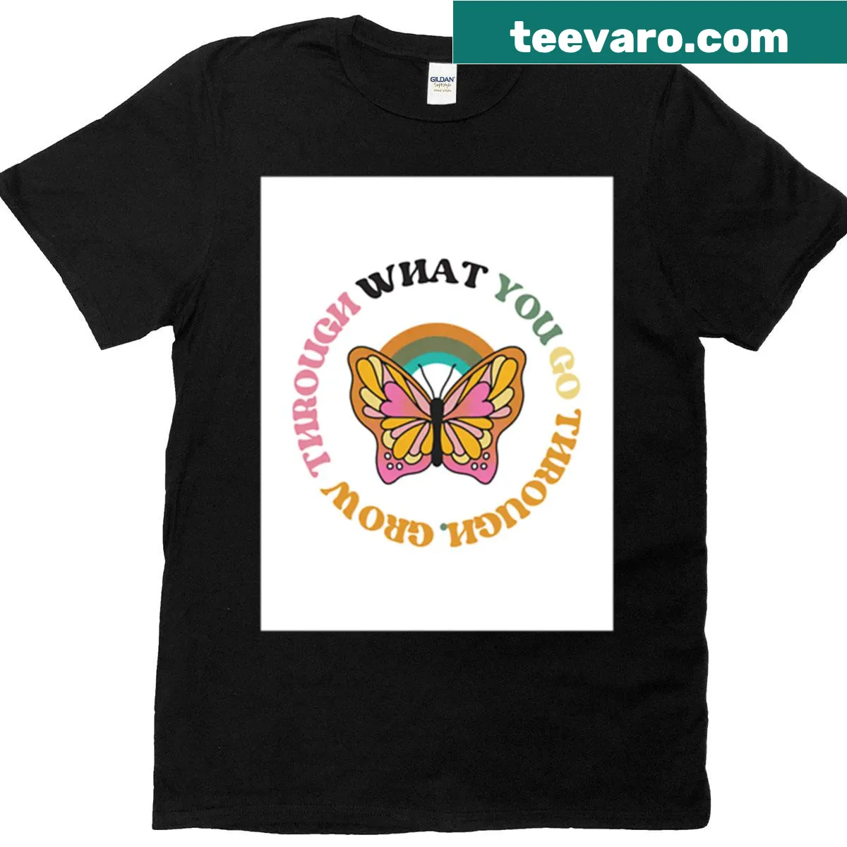 Positive phrase T-shirt with bold typography design — on a men's t-shirt