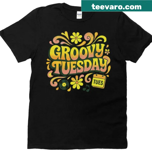 Funny T-shirt with playful Tuesday phrase