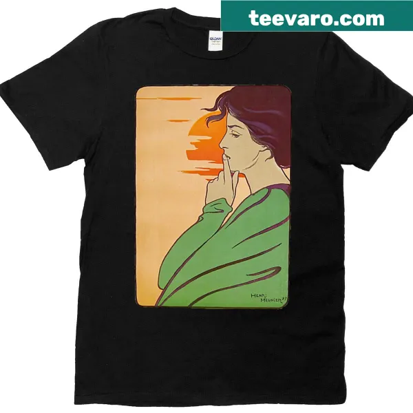 Vintage poster t-shirt inspired by Henri Menier's artwork