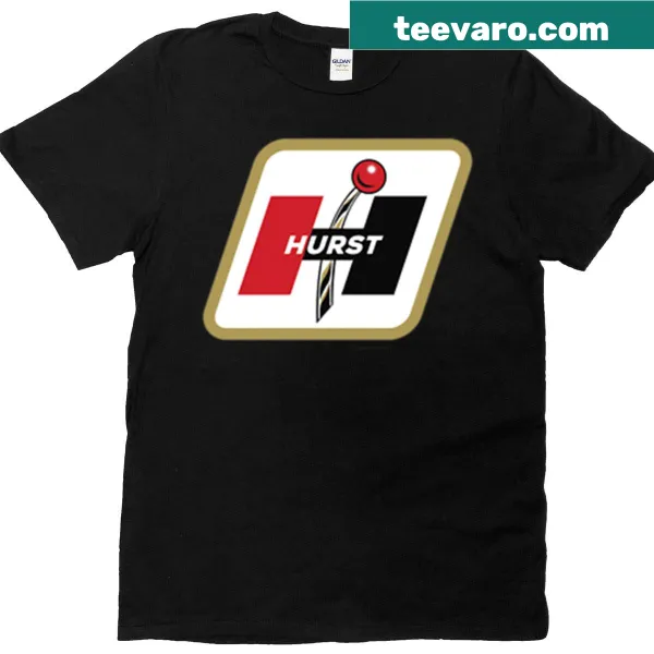 Vintage T-shirt featuring Hurst Shifters design for car enthusiasts