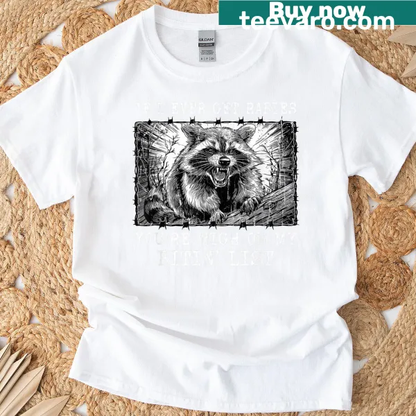 Edgy T-shirt featuring a humorous rabies saying