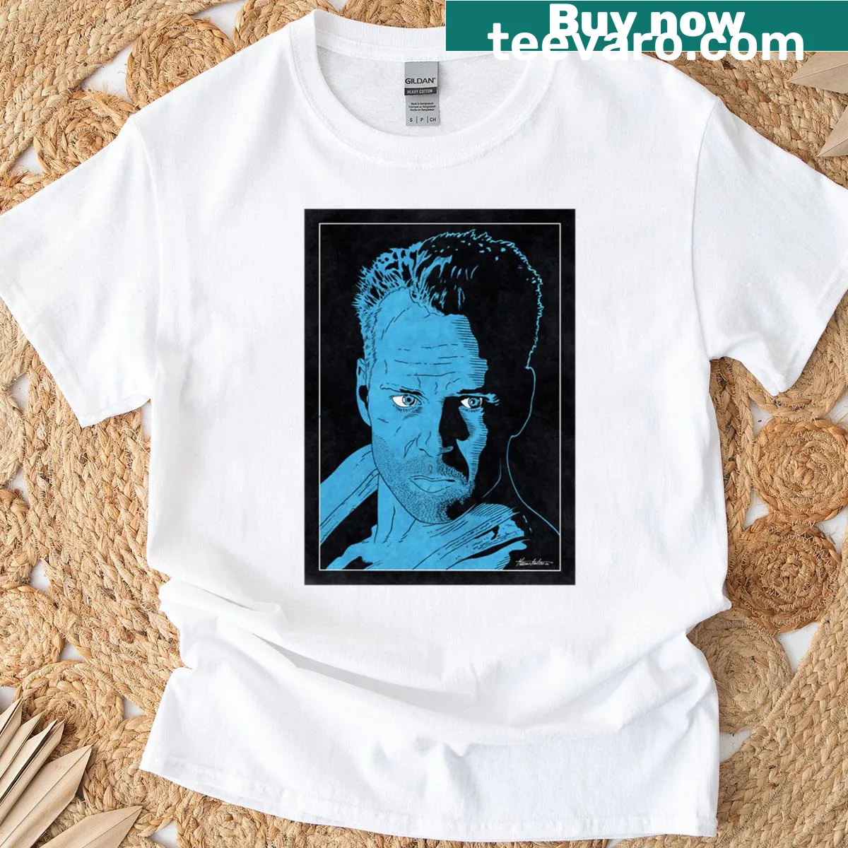 Vintage travel t-shirt featuring Launceston Australia design — on a men's t-shirt
