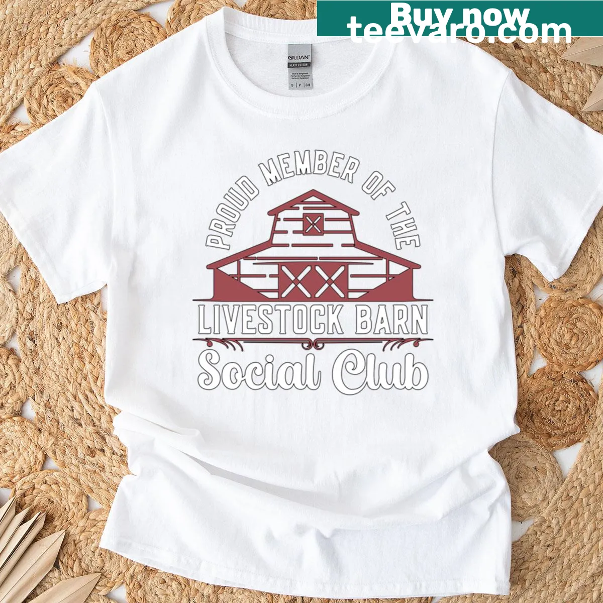 T-shirt with proud typography for livestock breeders and local farmers — on a men's t-shirt