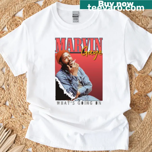 Vintage-style Marvin Gaye T-shirt with 1984 graphic