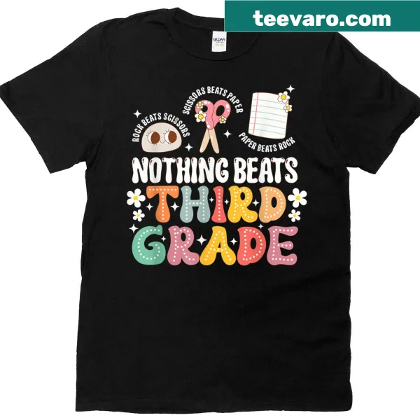 Retro T-shirt celebrating 3rd grade with nostalgic design