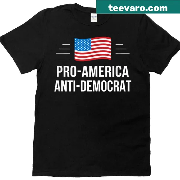 Bold typography graphic on Pro America T-shirt