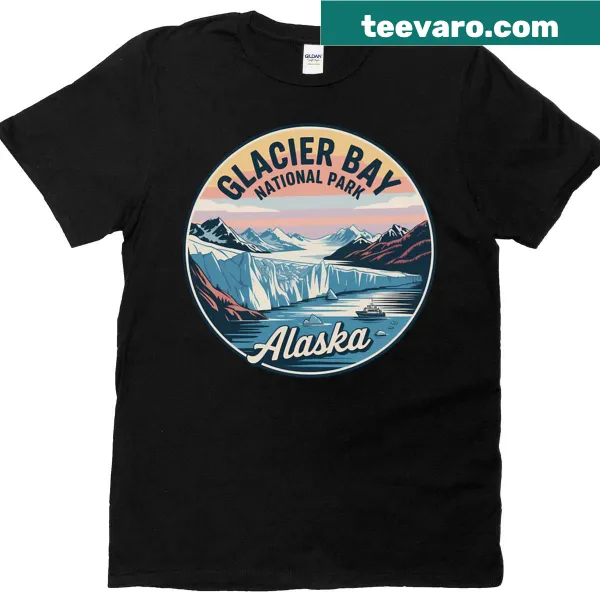 Illustrated T-shirt inspired by Glacier Bay National Park