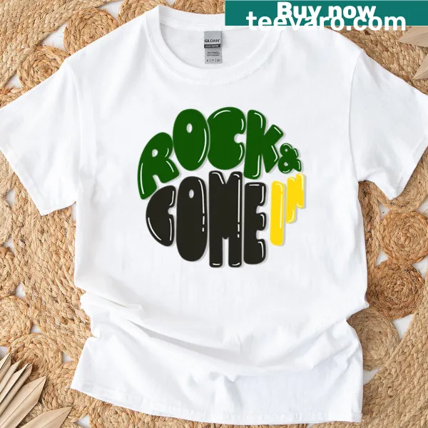 Oversized t-shirt with the phrase Rock Come In