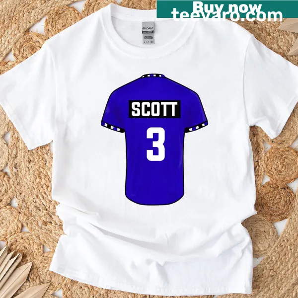 Oversized t-shirt featuring Scott Brothers jersey design