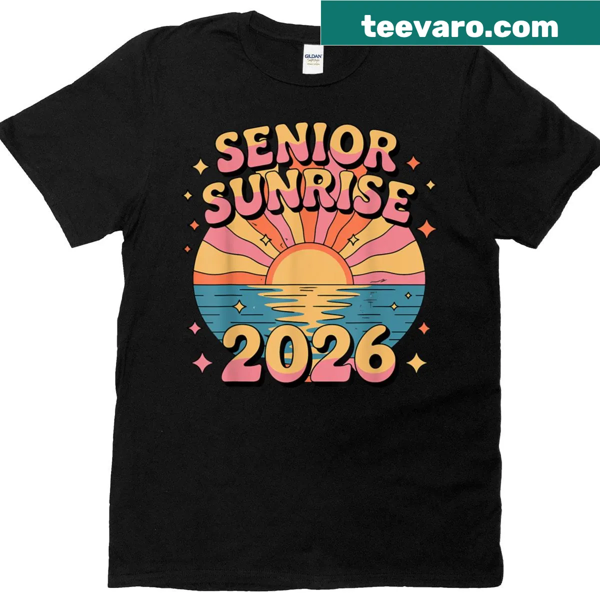 Boho floral T-shirt for the 2026 graduating class — on a men's t-shirt