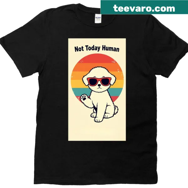 Vintage dog side-eye graphic with humorous text on a T-shirt