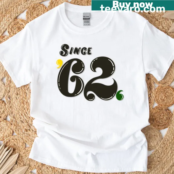 Classic t-shirt with 'Since 62' typography design