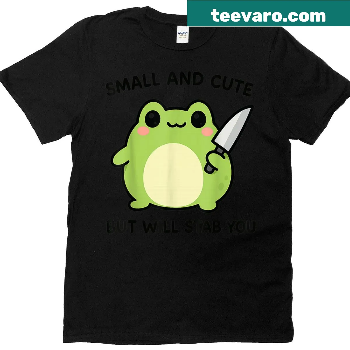 Cute frog meme design on casual T-shirt, humorous and playful. — on a men's t-shirt