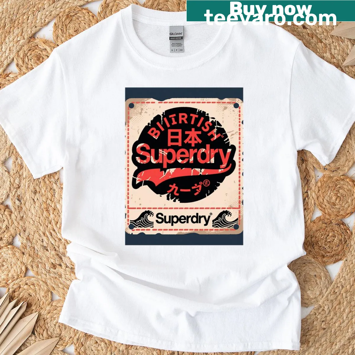 Vintage oversized t-shirt from Superdry — on a men's t-shirt