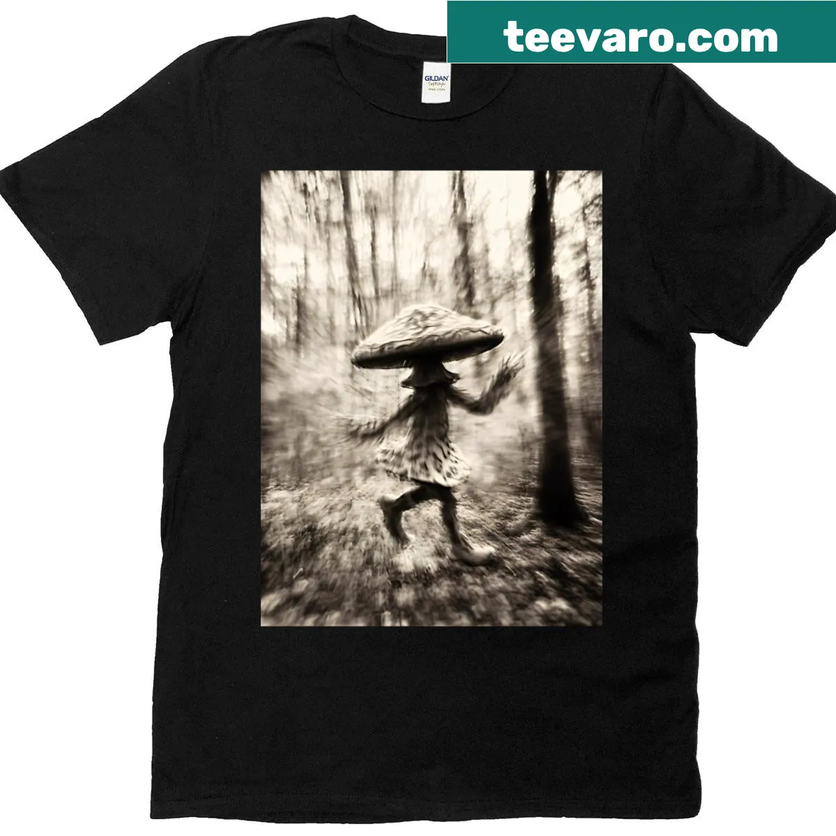 T-shirt with the phrase 'The Forest Remembers' in a natural theme — on a men's t-shirt