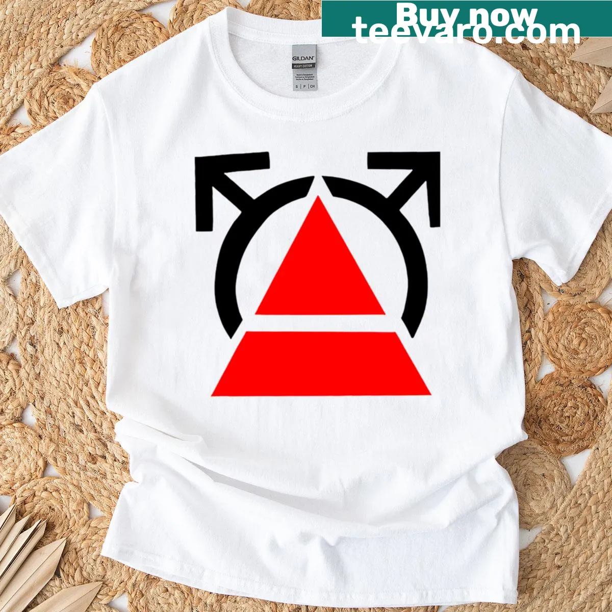 Vintage-style T-shirt with nostalgic music-themed graphic — on a men's t-shirt