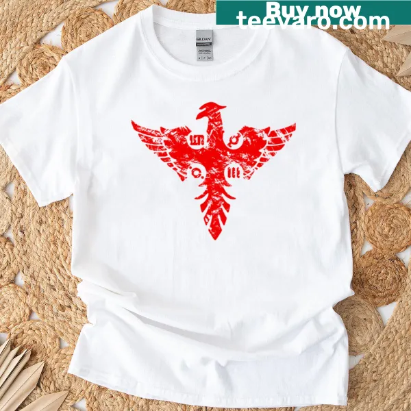 Vintage typography graphic on a T-shirt.
