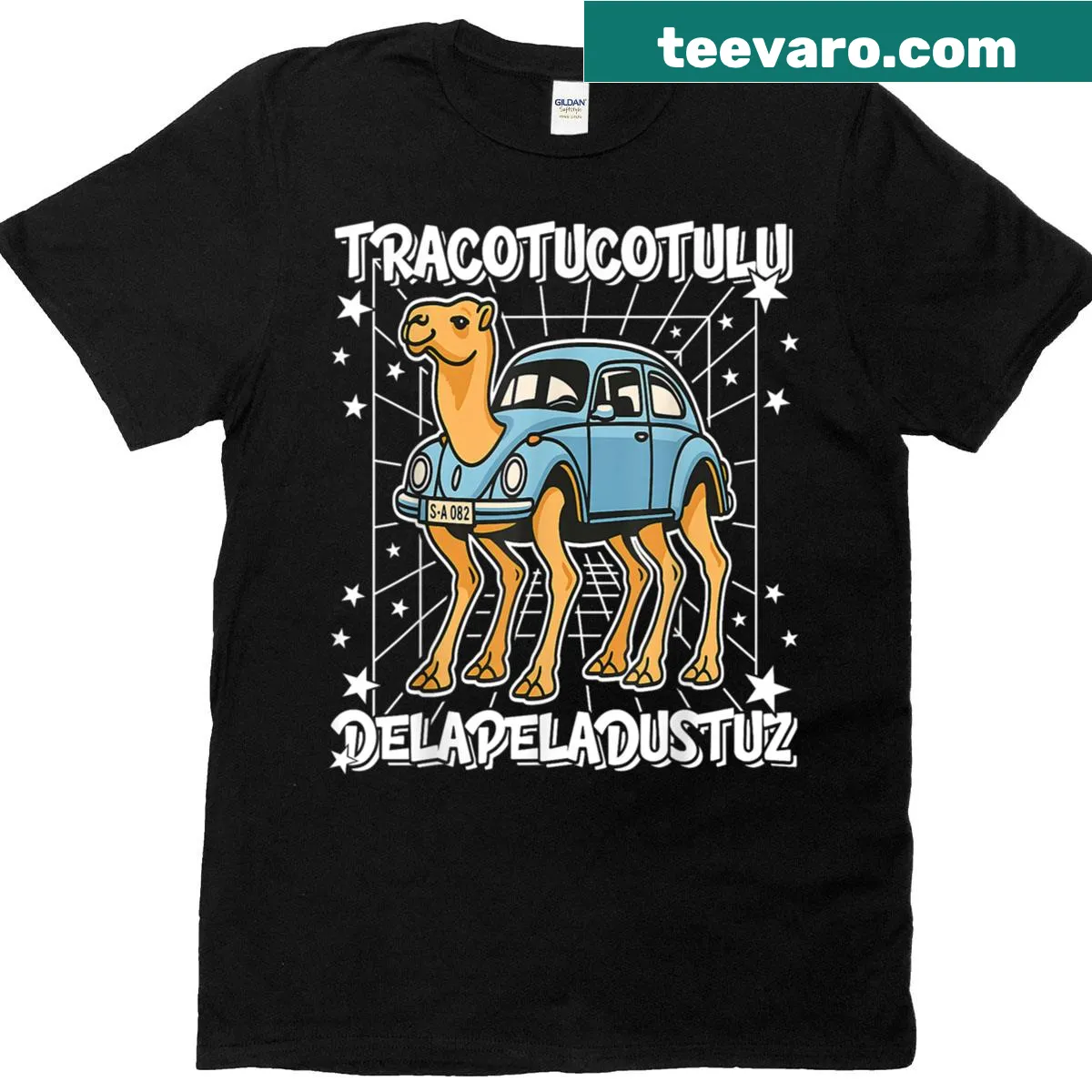 Funny Gen Z T-shirt with humorous phrase in bold typography — on a men's t-shirt