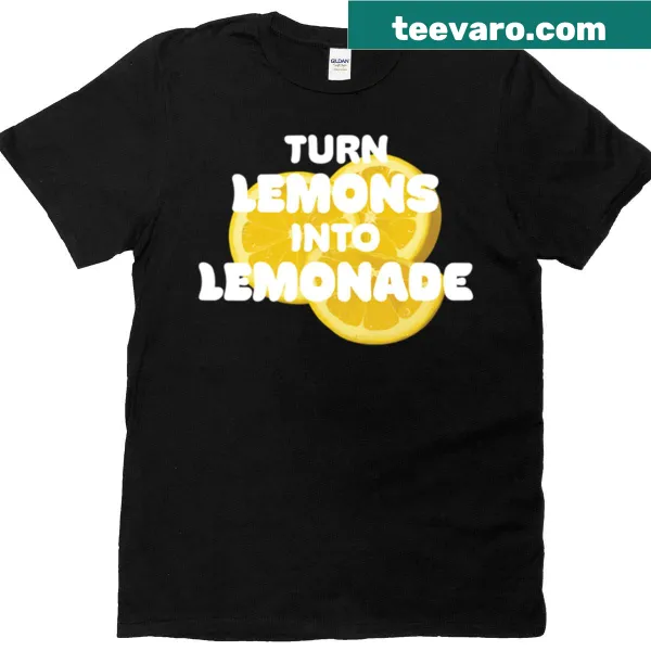 Vintage t-shirt with lemon graphic and uplifting phrase for summer