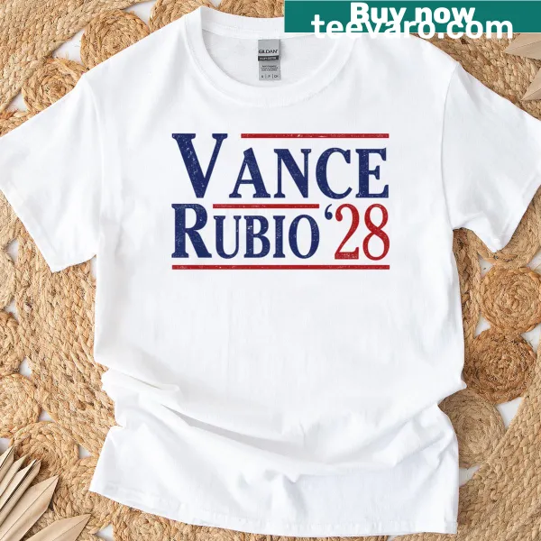 Funny political-themed T-shirt featuring Vance and Rubio