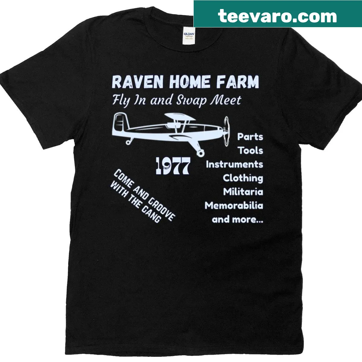 Vintage aviation graphic on a t-shirt — on a men's t-shirt
