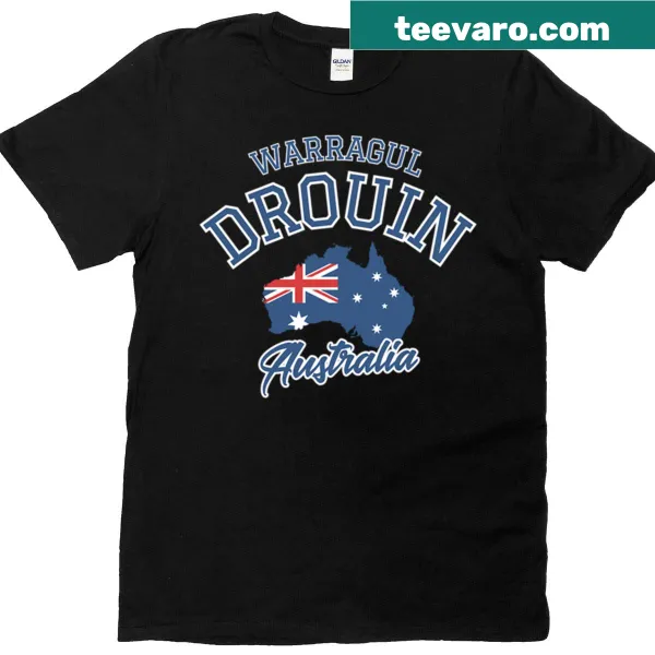 Illustrated t-shirt representing Warragul-Drouin, Australia