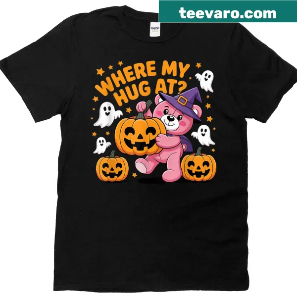 Cute teddy bear Halloween t-shirt with a playful spooky design