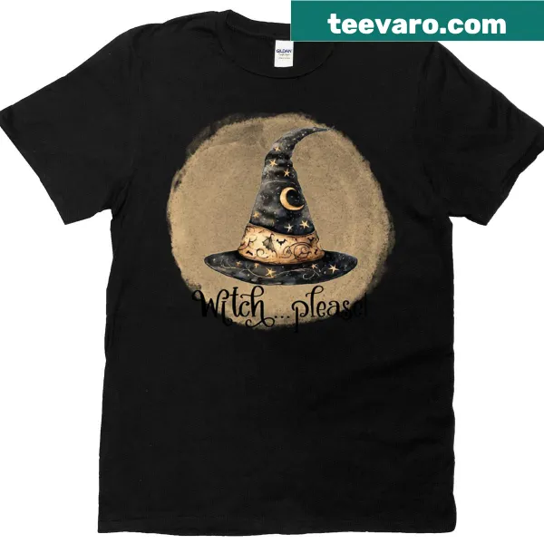 Oversized t-shirt with the phrase 'Witchplease' in bold letters