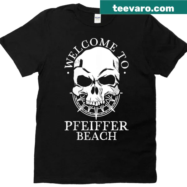 Illustrated Pfeiffer Beach t-shirt for women