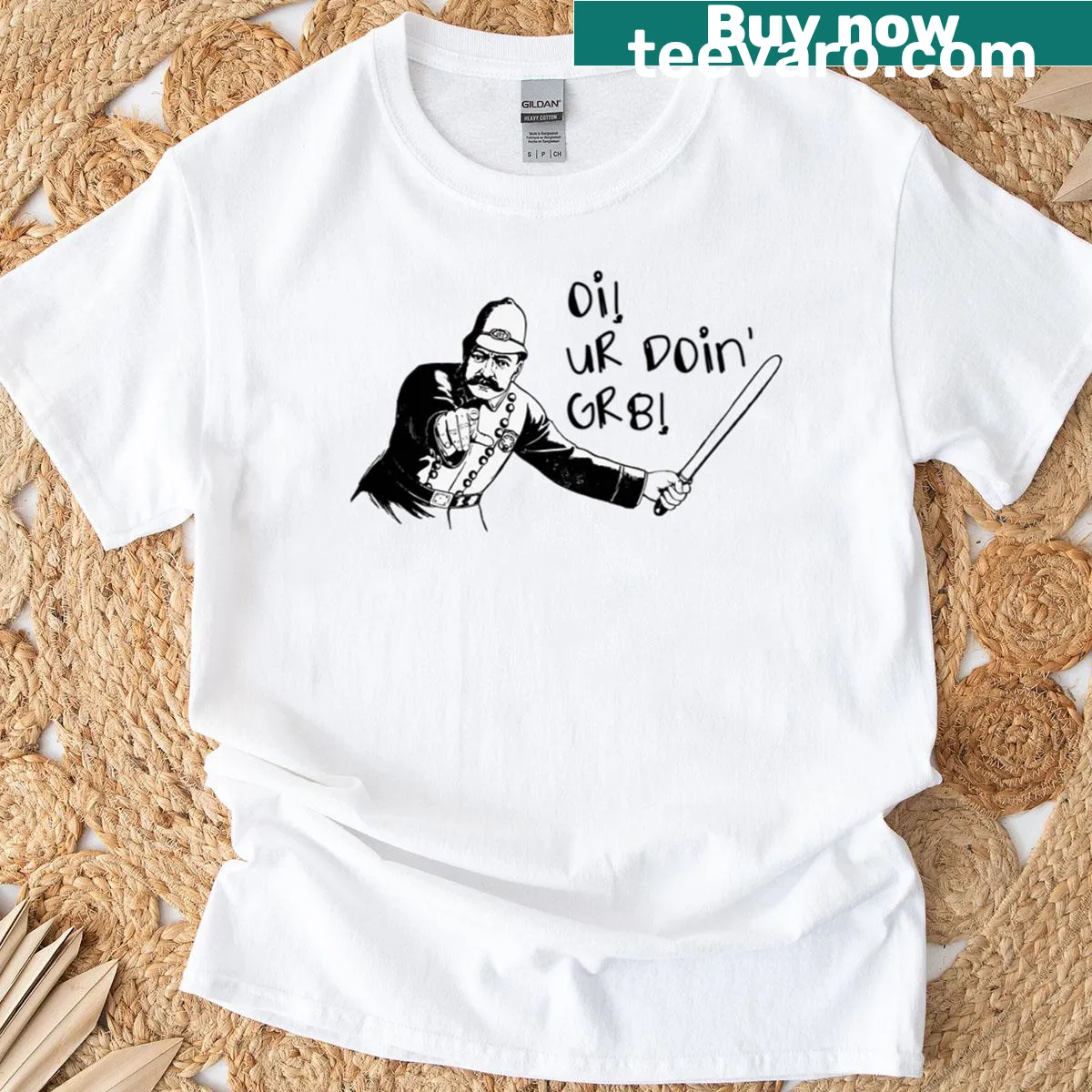 T-shirt with uplifting text saying 'You’re Doing Great' in simple typography — on a men's t-shirt