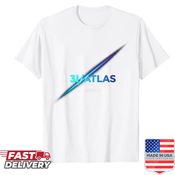 Astronomy-themed shirt featuring an interstellar visitor and cosmic elements