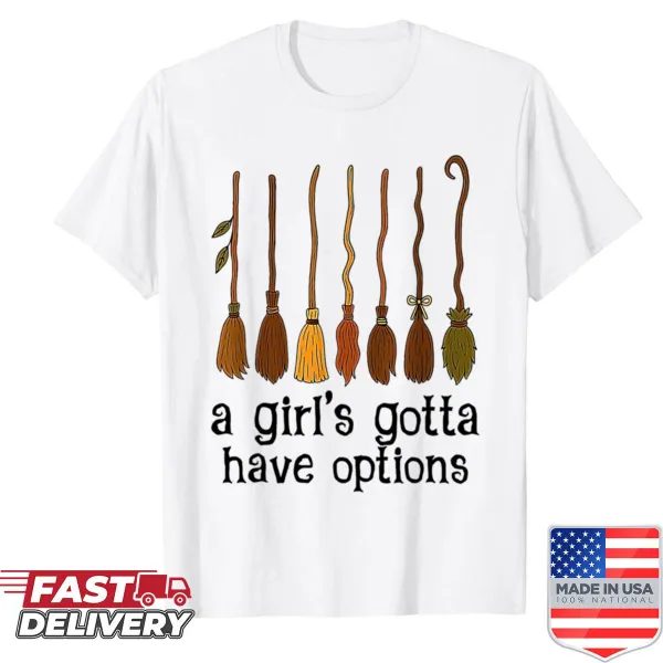 Retro Halloween shirt with playful witches graphic