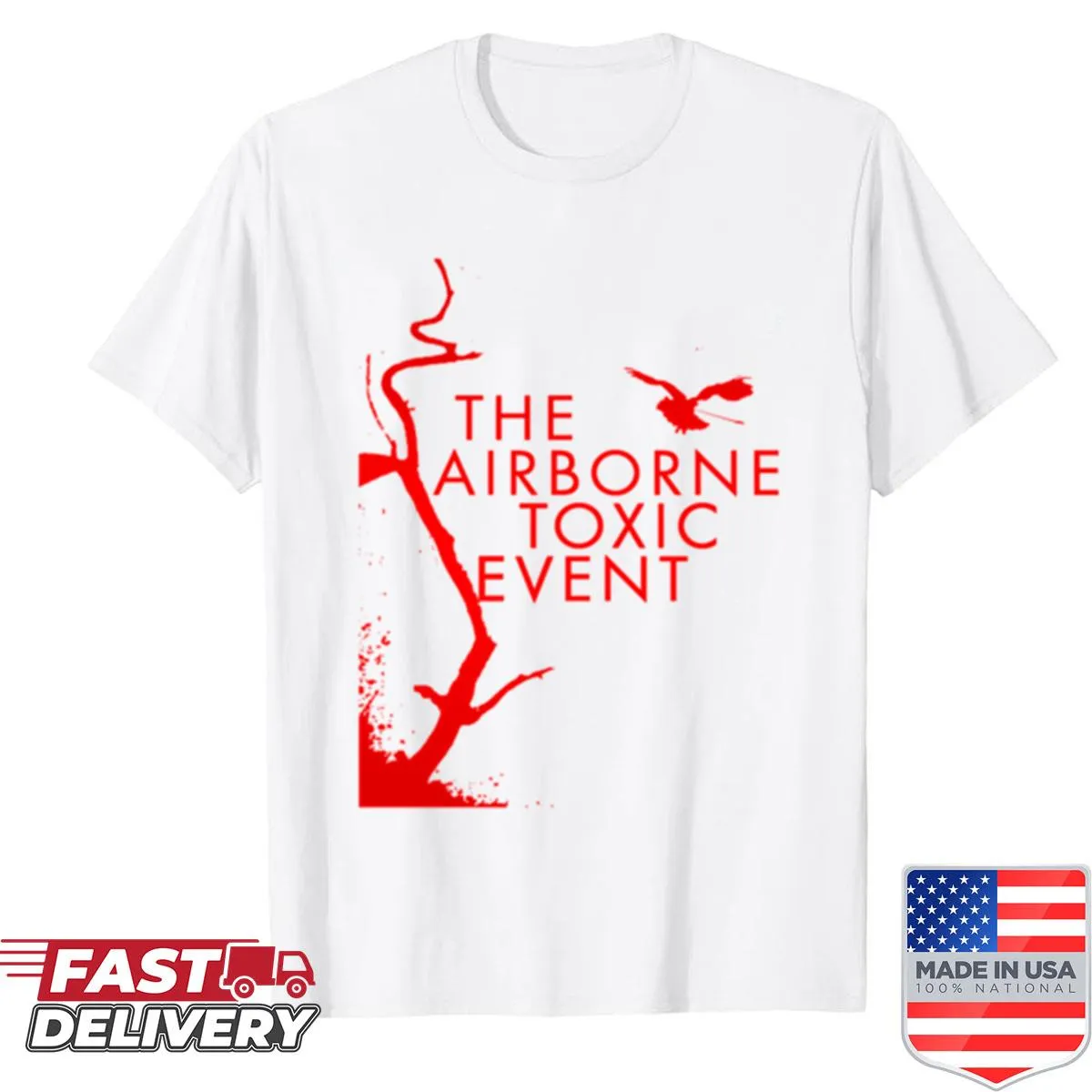 Typography shirt featuring The Airborne Toxic Event name