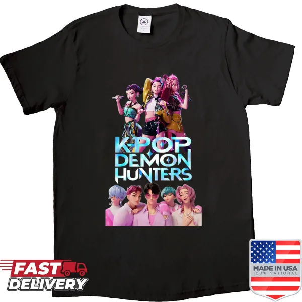 Kpop 2025 logo musical shirt with an animated design