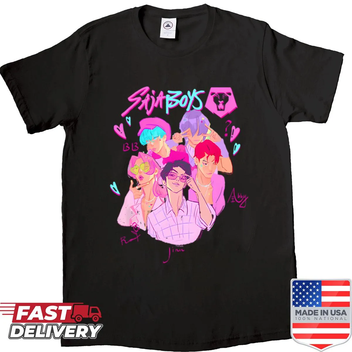 Animated Kpop Films 2025 musical fan shirt with logo